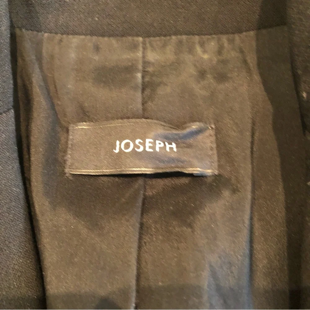 Joseph Savoy Black Wool Blazer Women Size M - Picture 5 of 17